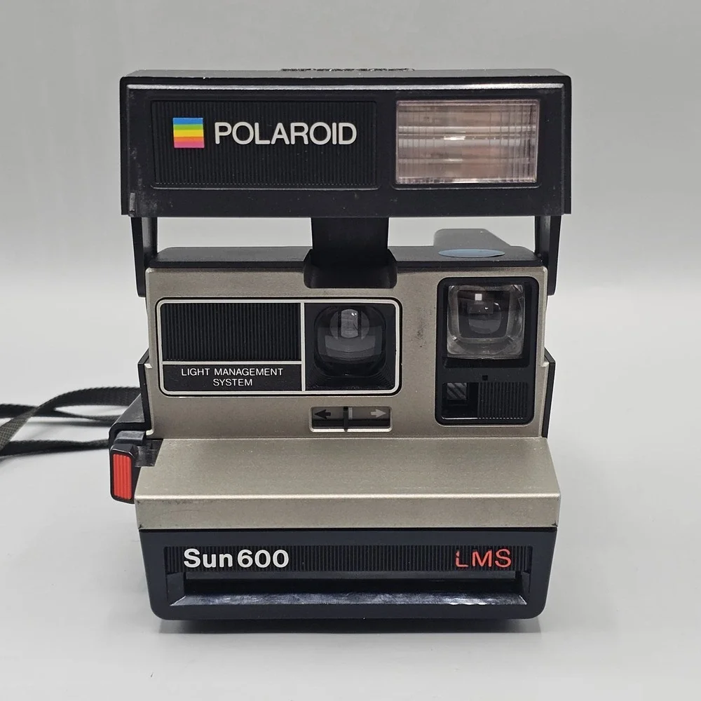 Vtg Polaroid Sun 600 LMS Instant Film Camera Light Management System Untested